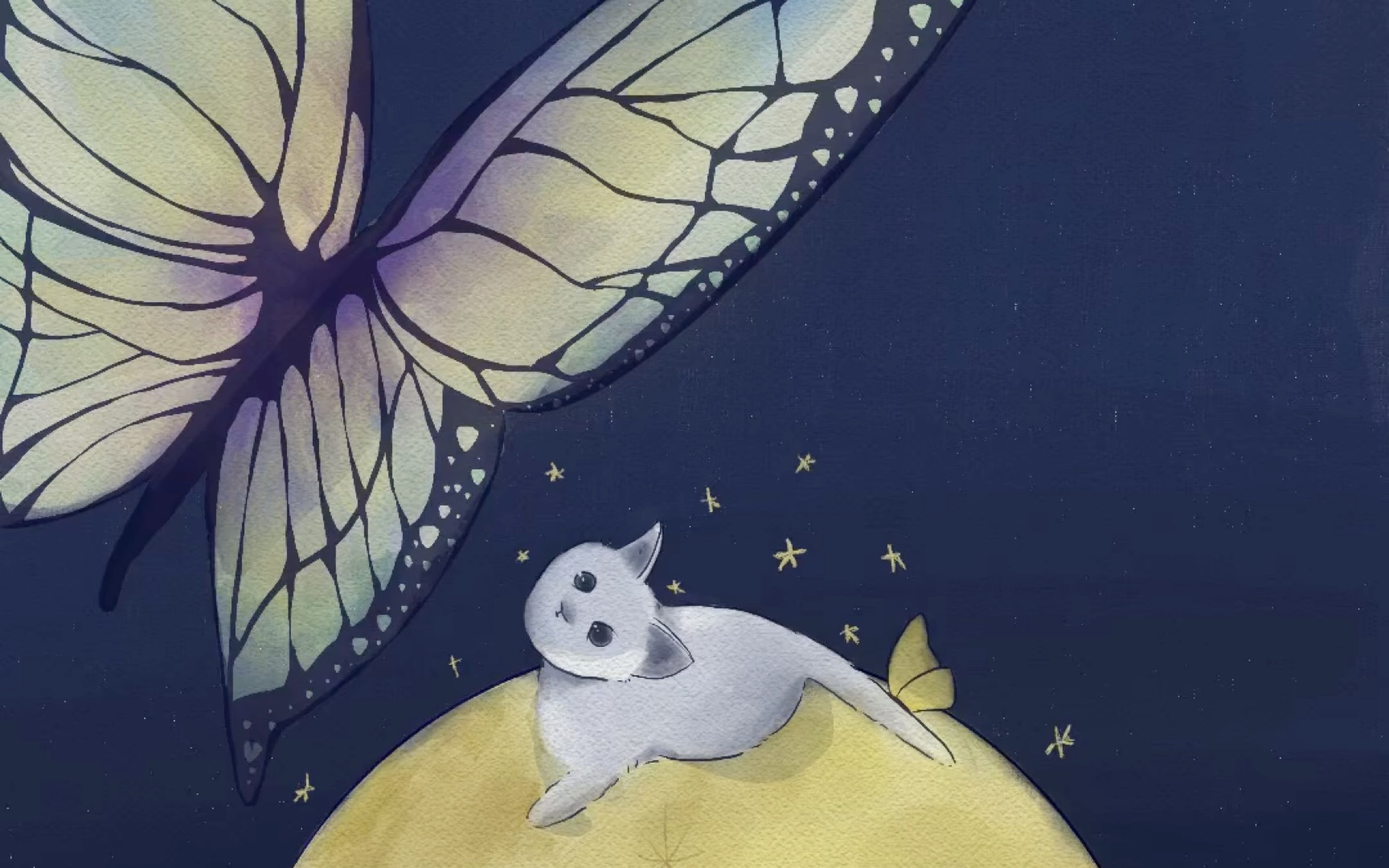【procreat】插画猫咪与星辰大海01保持一颗童心