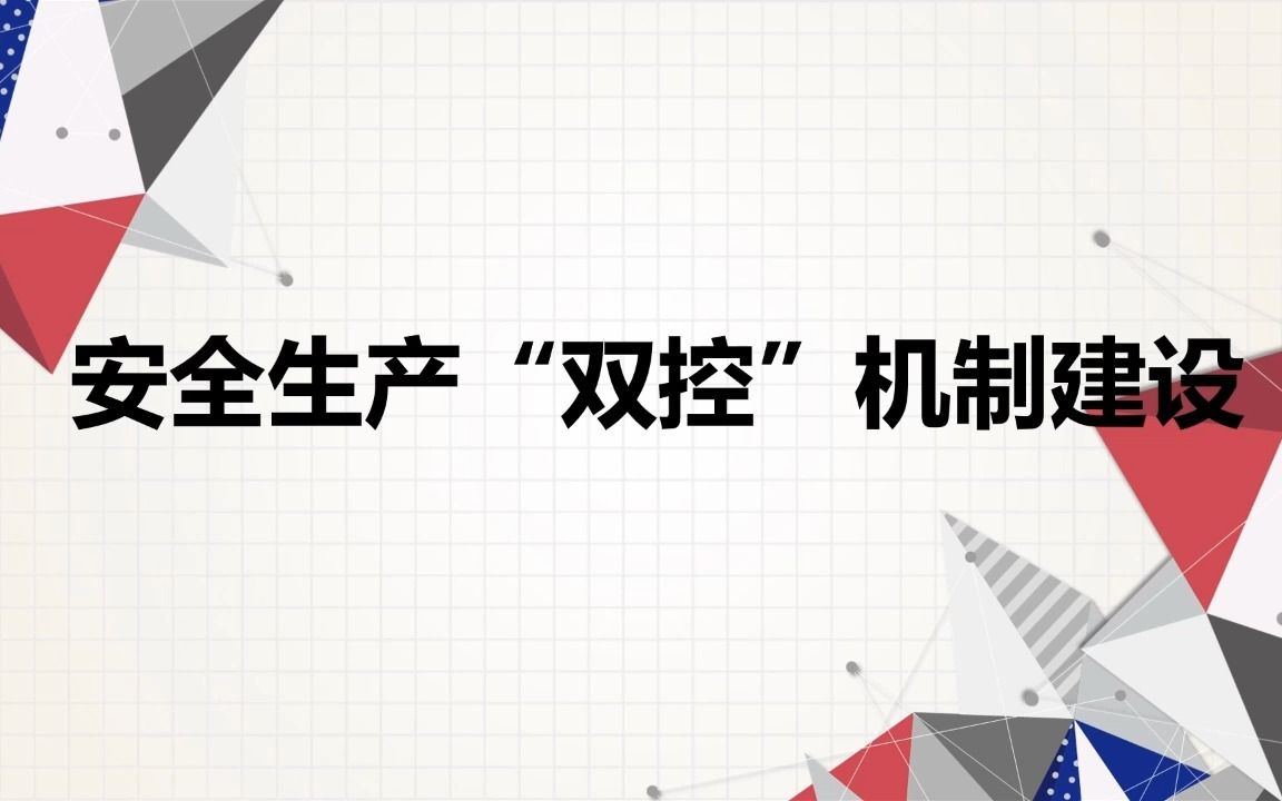 安全生产“双控”机制建设哔哩哔哩bilibili