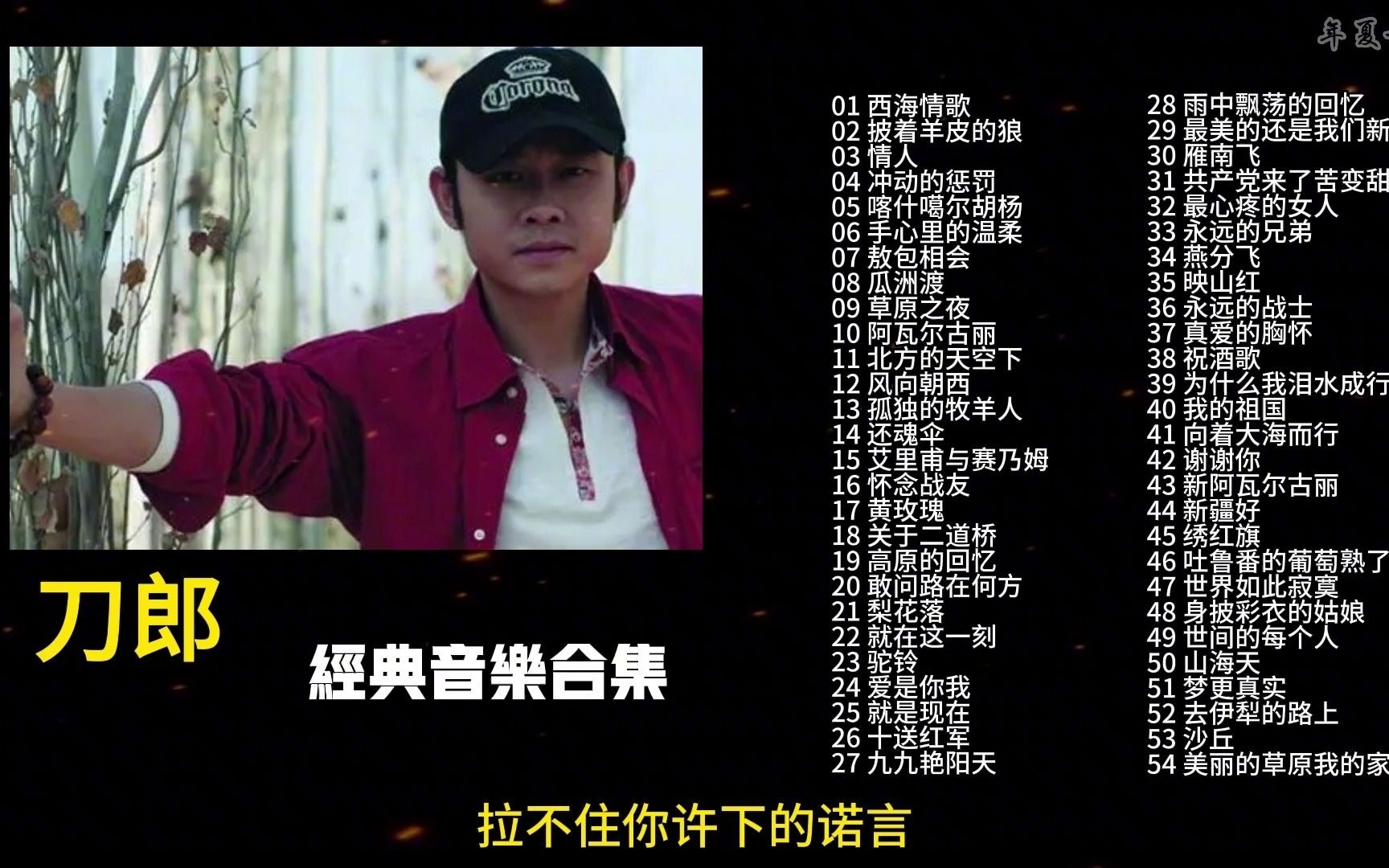 刀郎经典歌曲合集,无损音质54首,时长4小时13分,建议收藏!哔哩哔哩bilibili