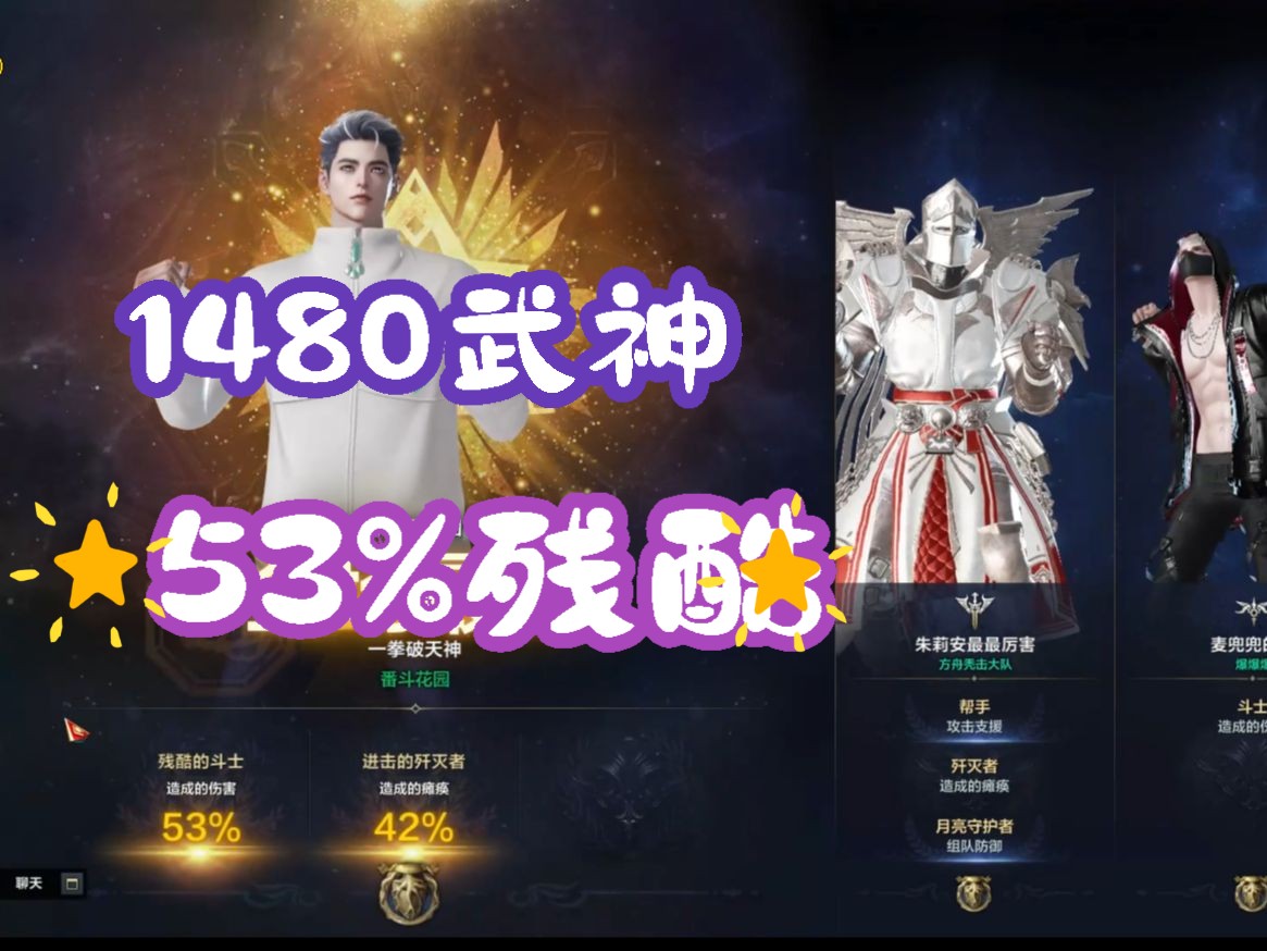 [图]【黄拳武神小丑P3】1480黄拳武神 快车43刻印 5级宝石 53%残酷