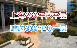 Download Video: 上海260平不限购大平层，豪华装修，赠送300平地下室，再送70平小院！一梯一户！总价1300万！