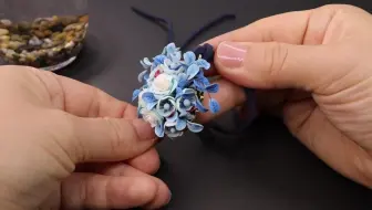 Diy Clay 树脂粘土紫色小玫瑰花束胸針 哔哩哔哩 Bilibili