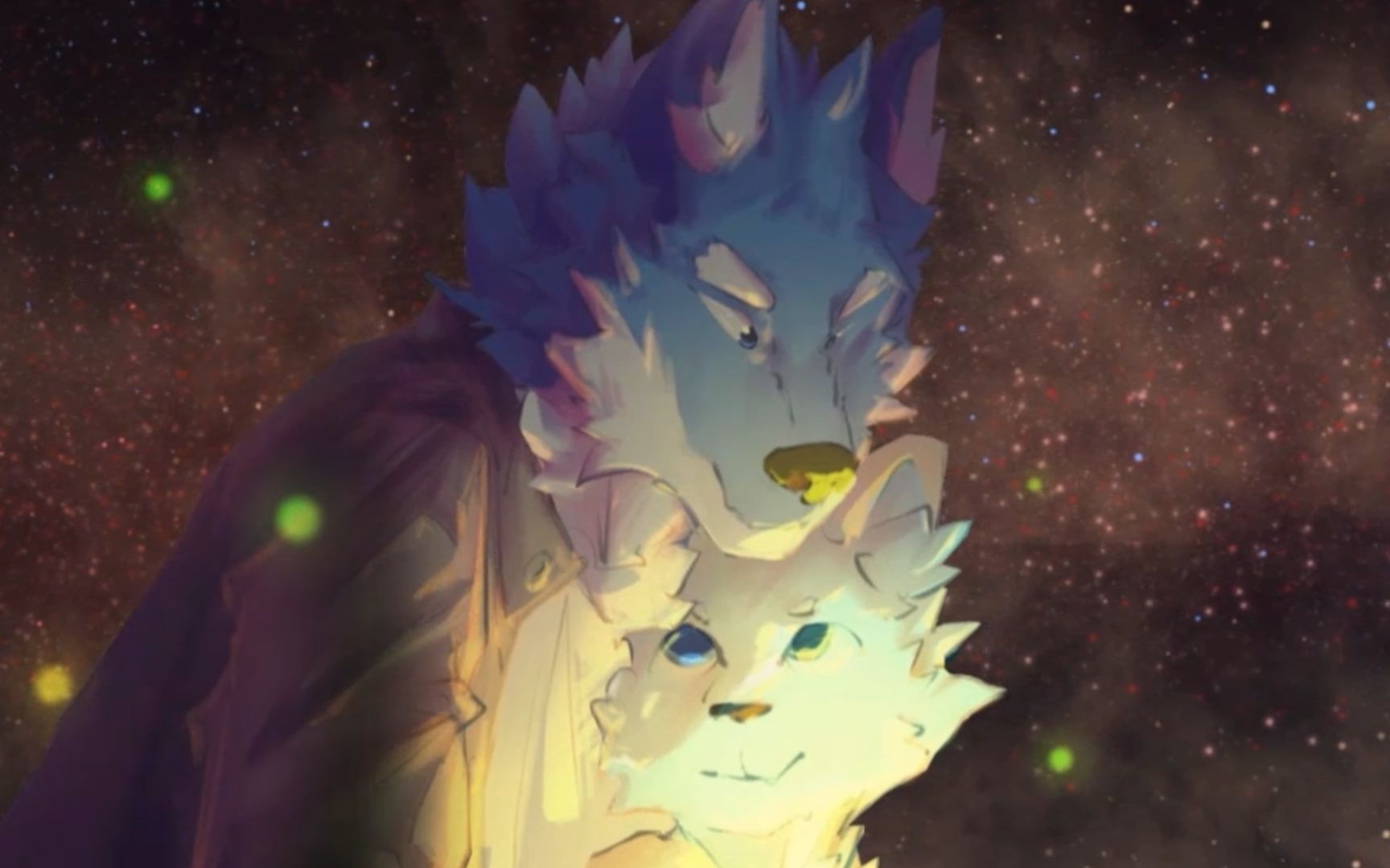 【Furry动态练习】霜影与凛焰的星空展示+闲聊哔哩哔哩bilibili