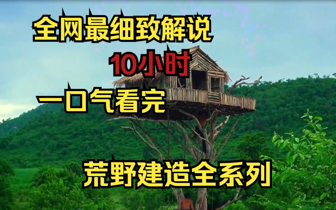 [图]【10小时】一口气看完《荒野建造全系列》9999部，助眠神视频，很少有人能坚持看完！