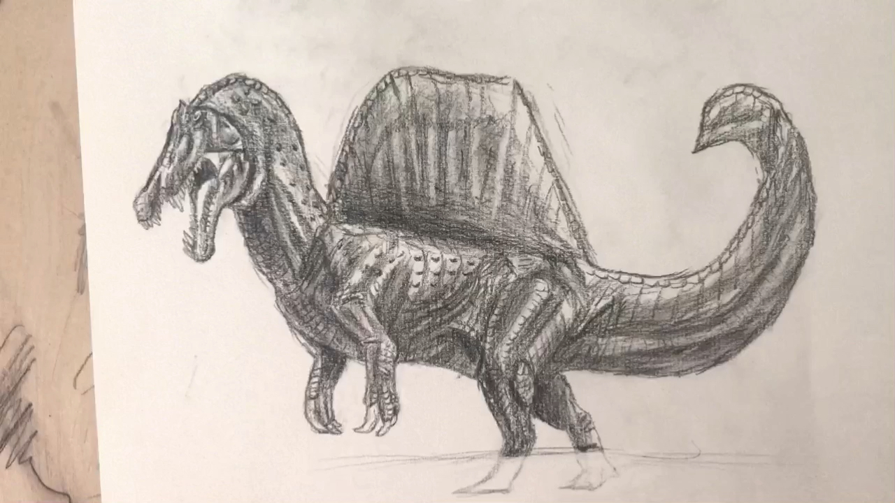 最新复原棘龙,初中生独有的浪漫