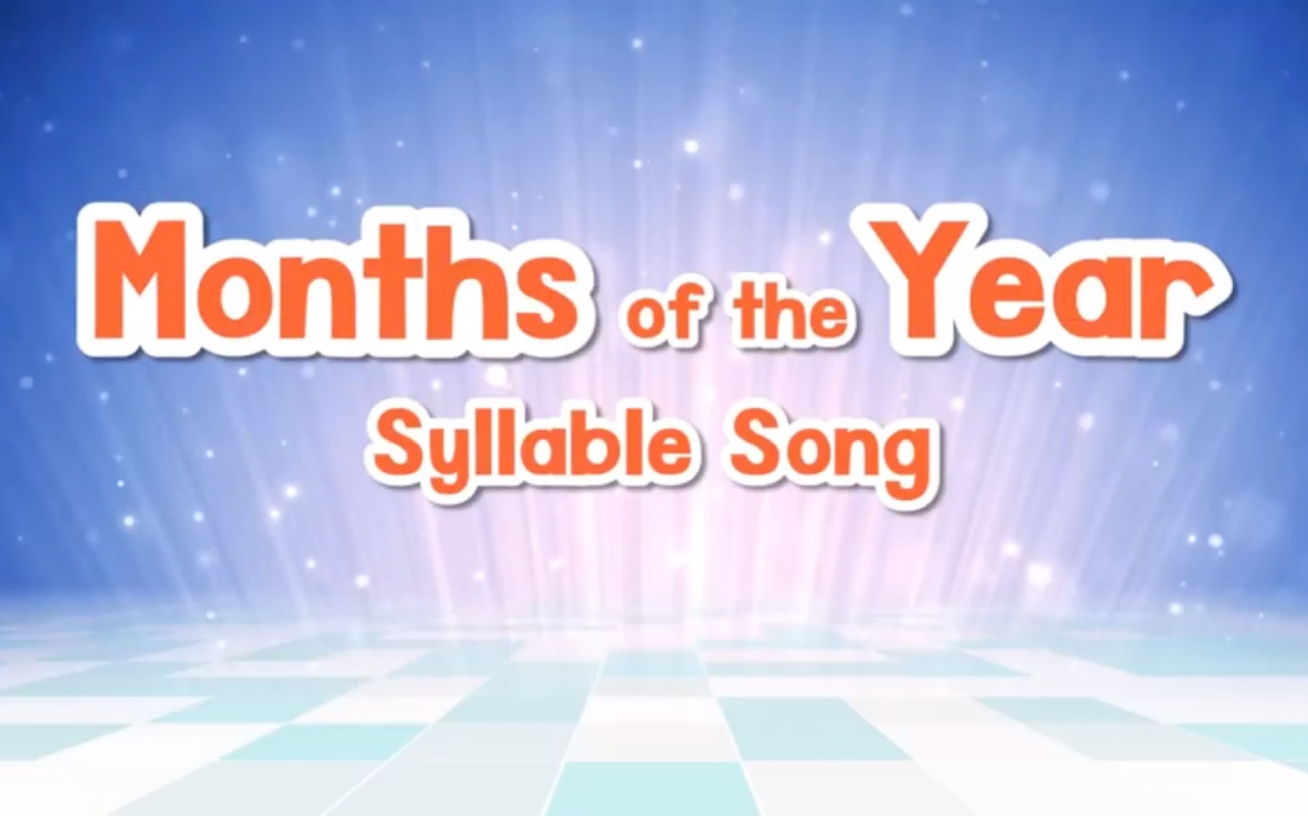 [图]月份歌 Months of the Year Syllable Song