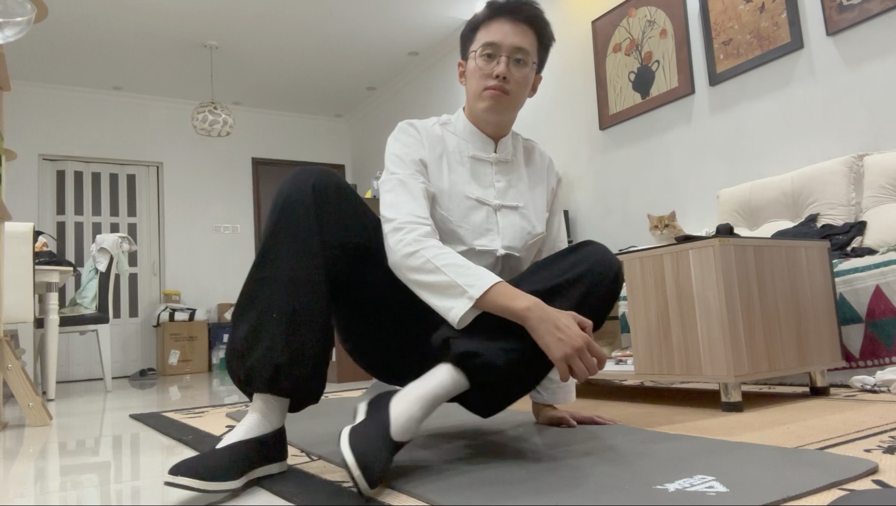圆口布鞋锻炼