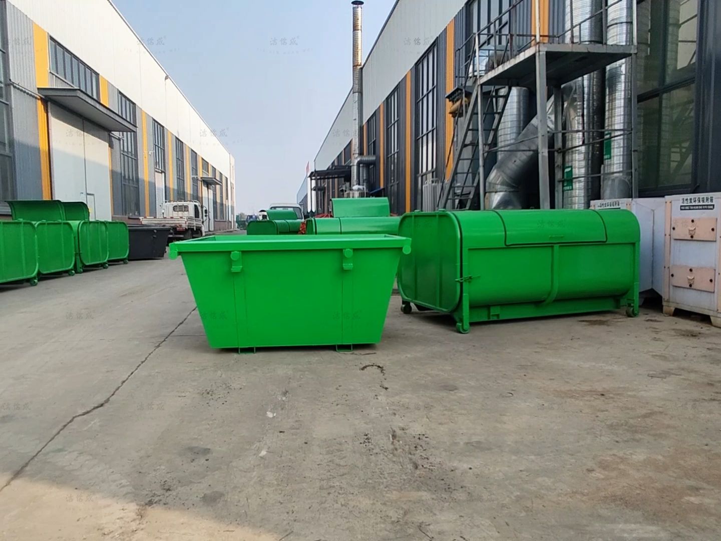 垃圾斗 环卫碳钢勾臂垃圾箱 铁质环卫垃圾收集转运箱