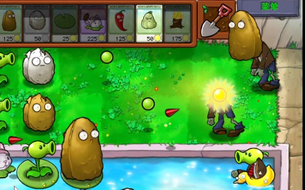 植物大戰殭屍 小遊戲關卡--殭屍植物 plants vs. zombies