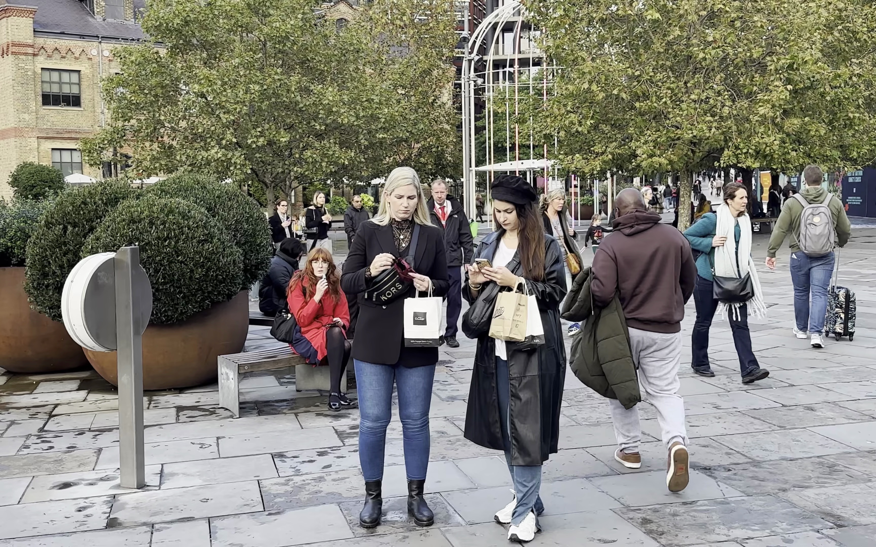 【伦敦散步】伦敦城区旅行,伦敦街头美食,国王十字街漫步