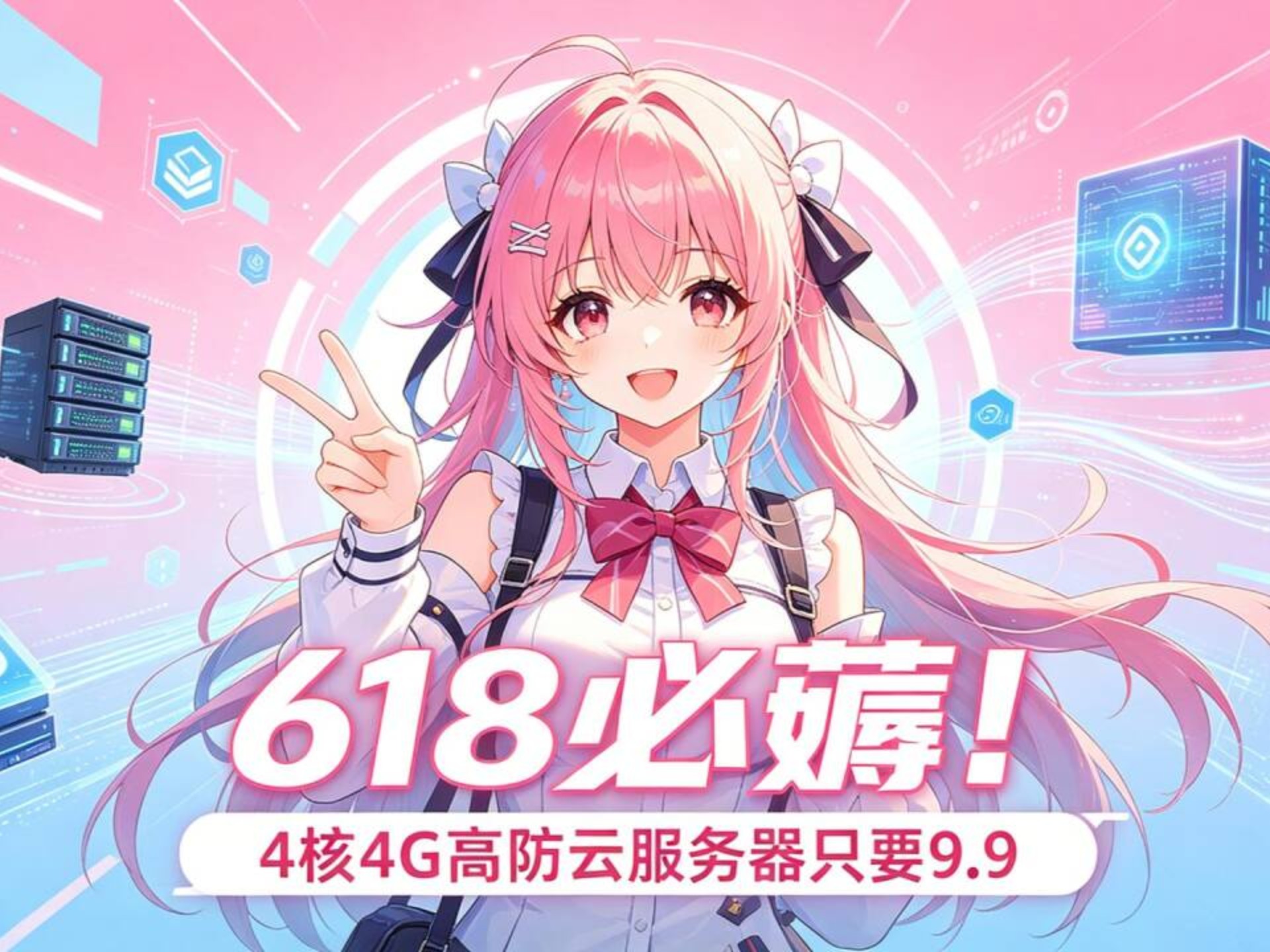 618必薅羊毛!4H4G高防服务器只要9.9