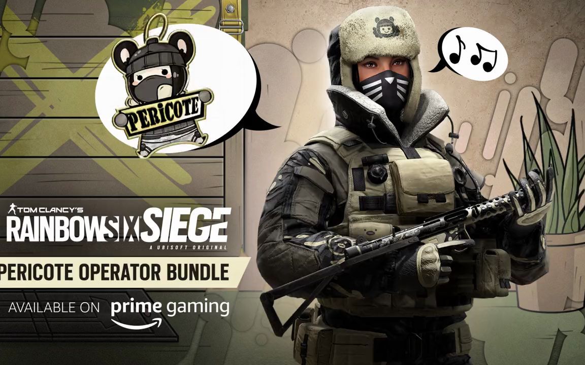 彩虹六号frost夹子妹大田鼠twitch礼包亚马逊primegaming社区艺术家