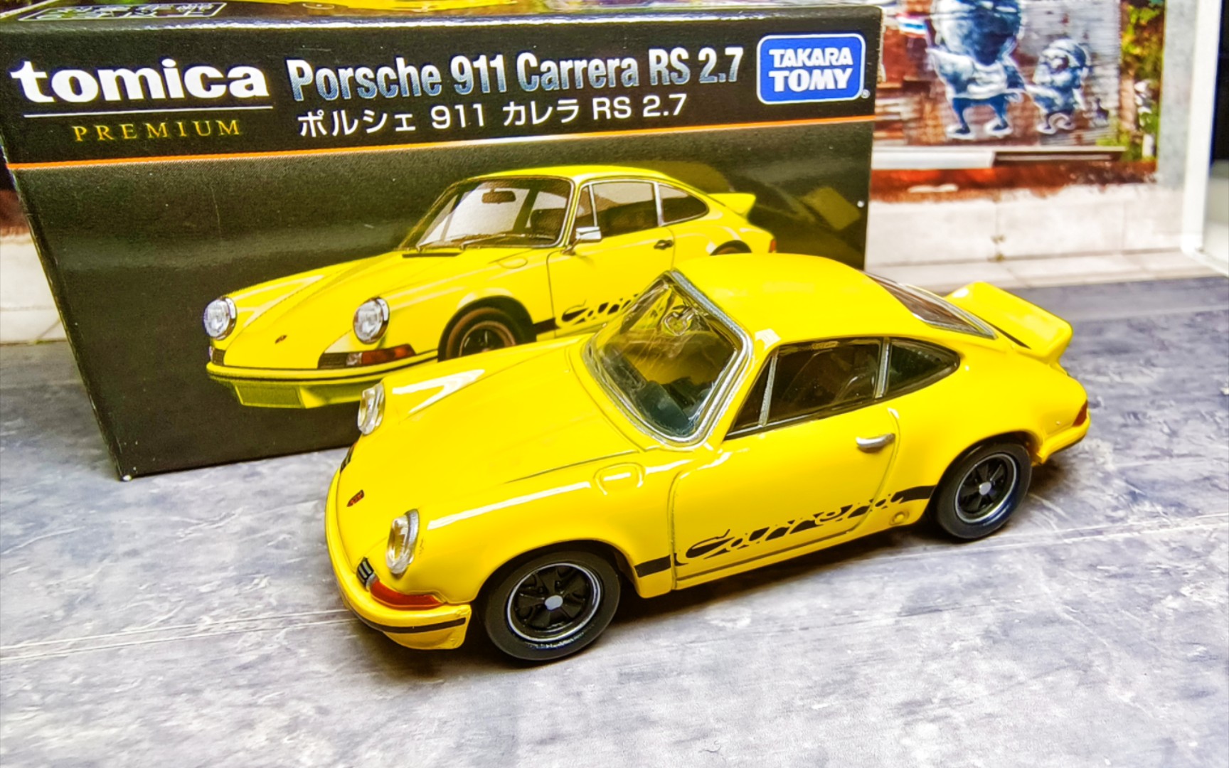 多美卡黑盒 保时捷911rs2.7合金汽车模型