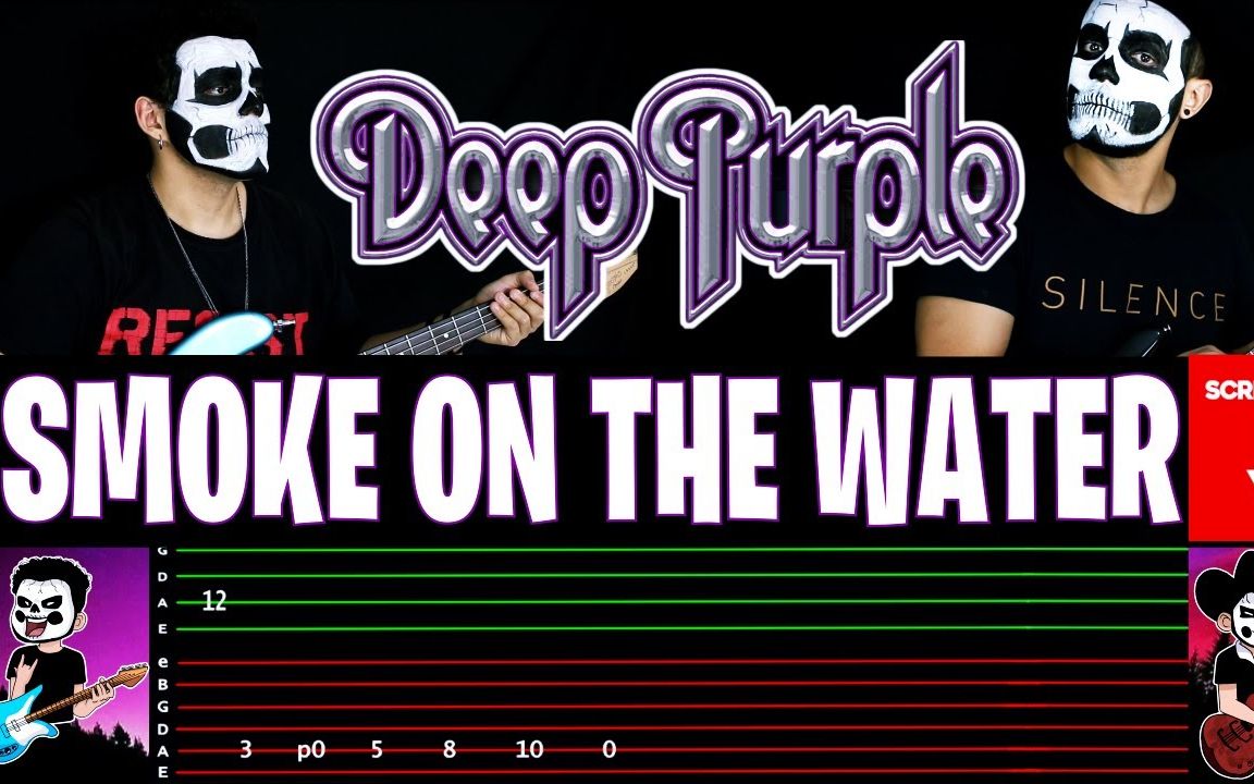 巴西鬼脸杜缇兄弟吉贝双飞有谱弹奏DEEP PURPLE乐队《Smoke On The Water》哔哩哔哩bilibili