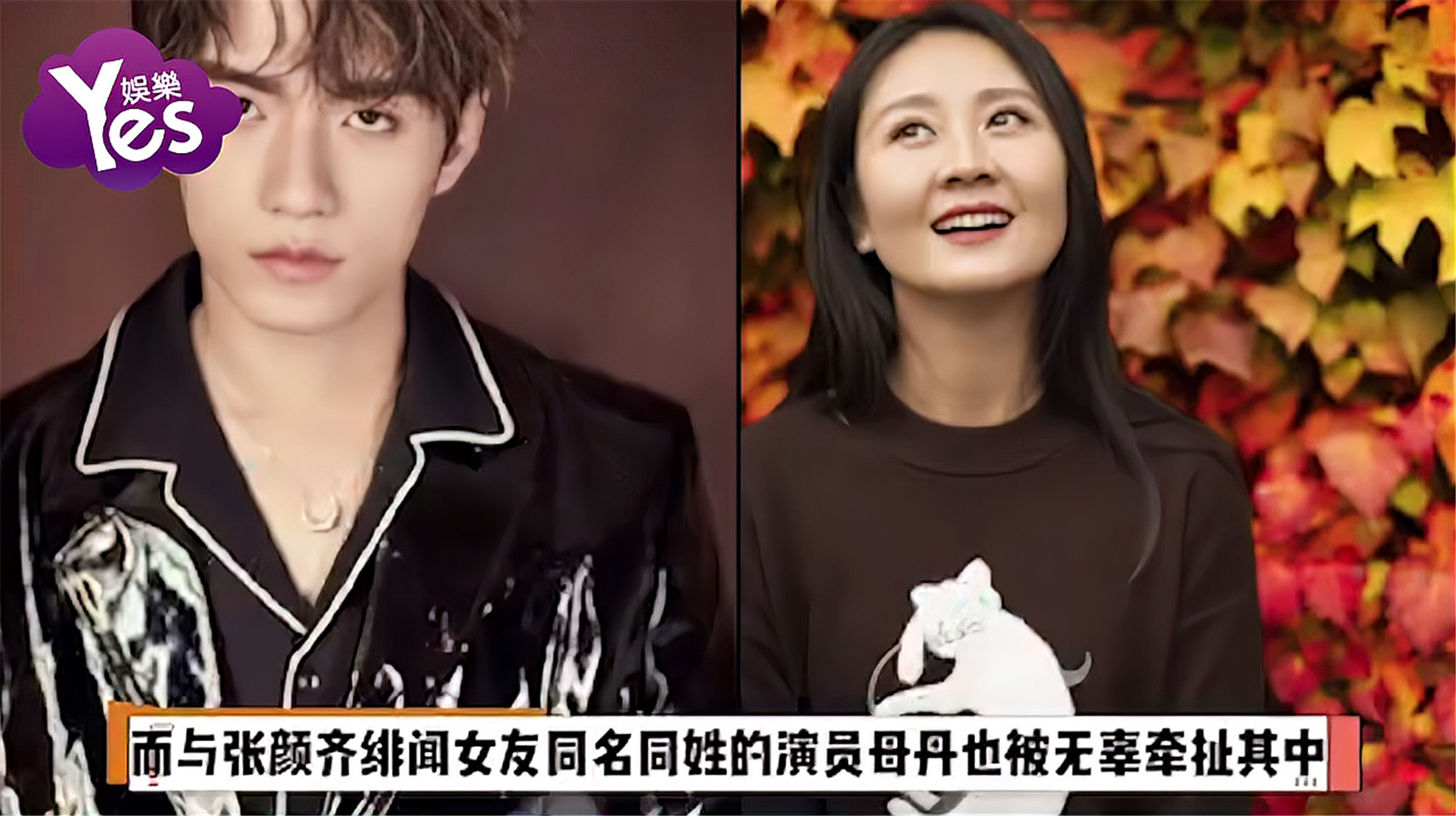 张颜齐与母丹疑似恋爱同居 母丹发文回应此事称自己单身_哔哩哔哩 (゜