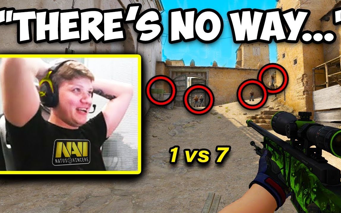 syntvtwitch直播回顾s1mple表演赛1v7csgo