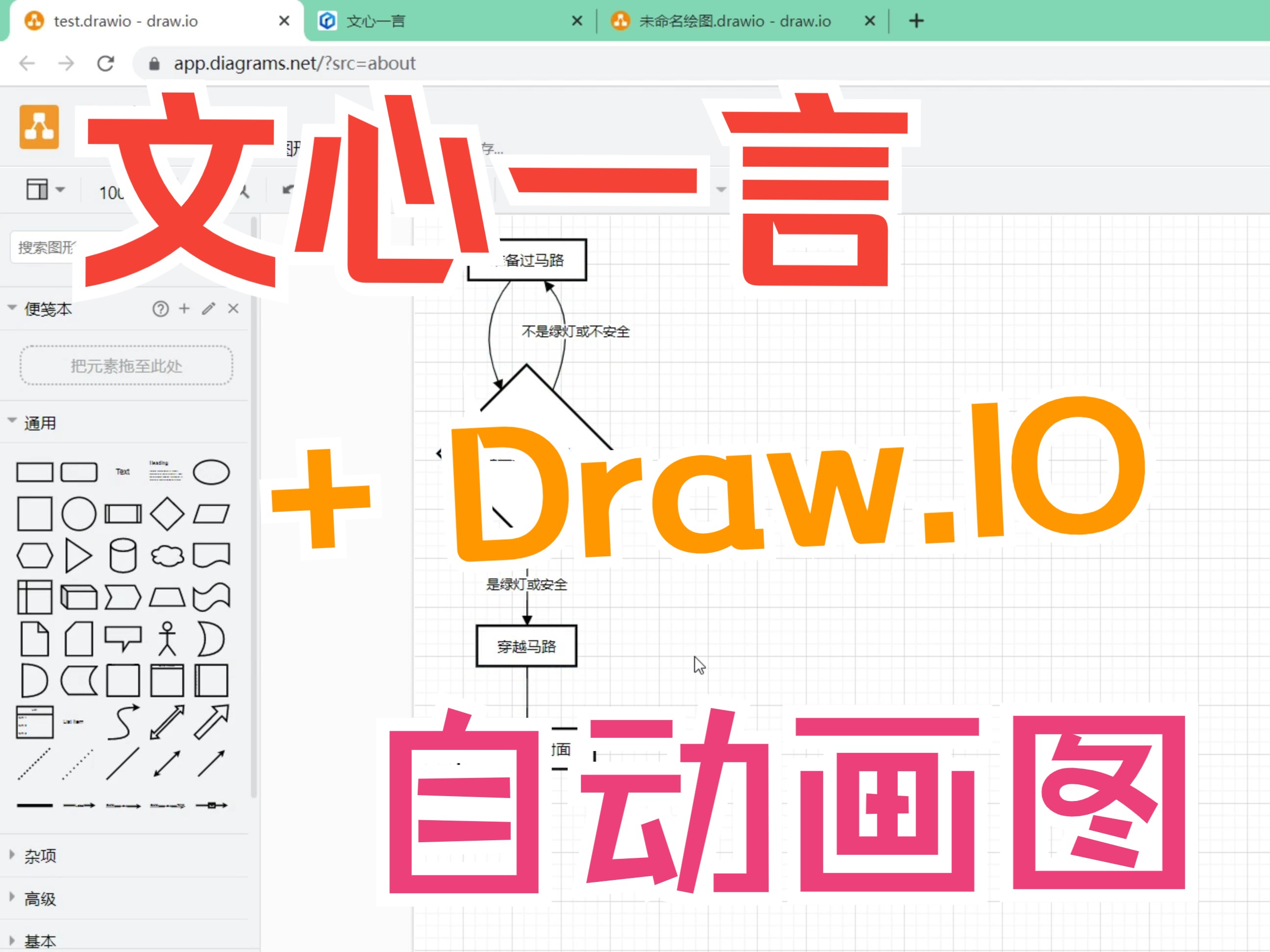 用文心一言大语言模型和DrawIO自动画流程图哔哩哔哩bilibili