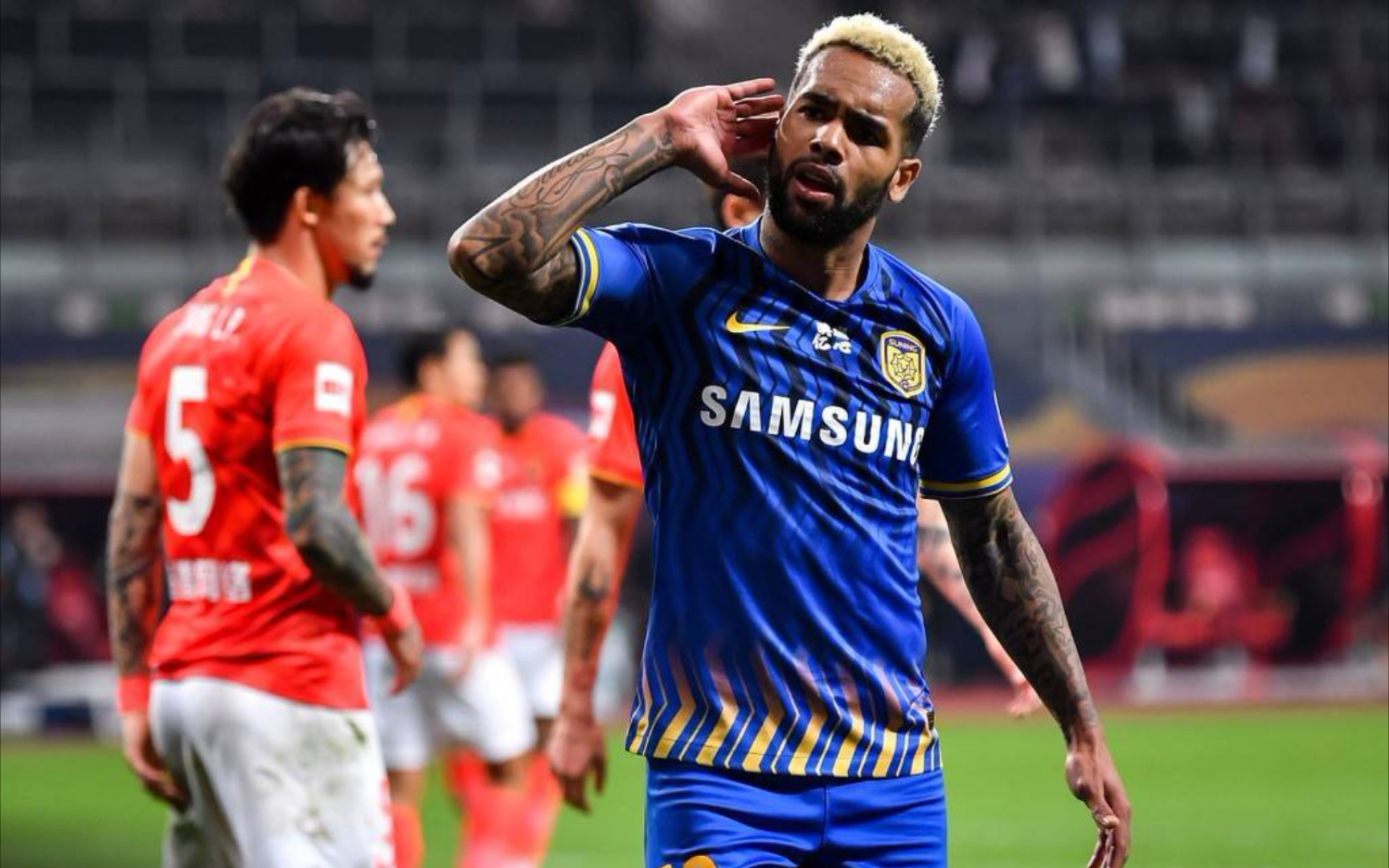 归化球员并未给中国男足水平带来明显提升江苏苏宁特谢拉入籍或将暂停