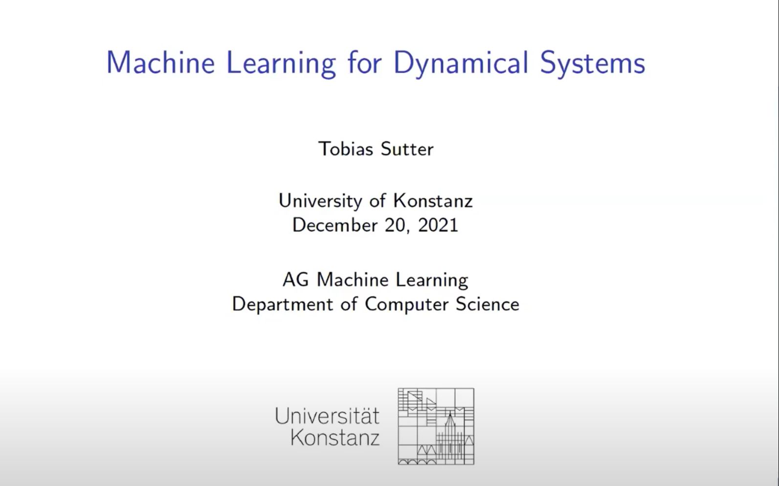 [图]【Proof-Trivial】应用机器学习于动力系统 (Machine learning for dynamical systems)