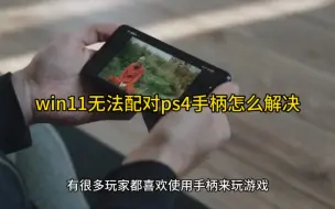 Download Video: win11无法配对ps4手柄怎么解决