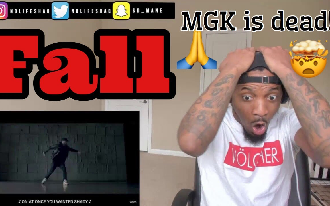 [图]（ 授权发布）Eminem《Fall》reaction/MGK已经凉透了