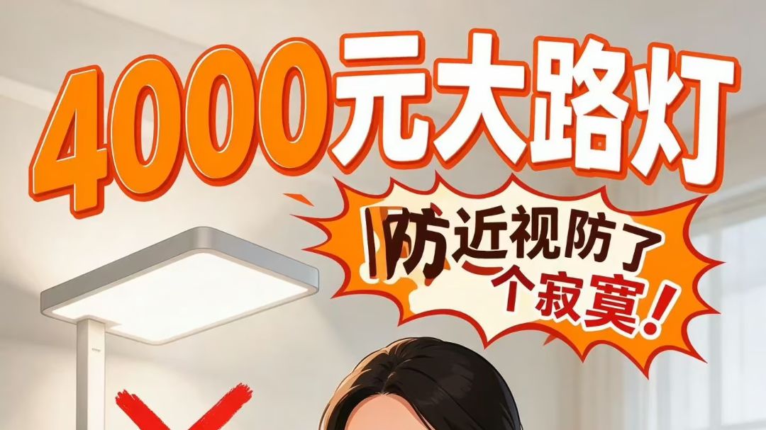 妈妈花4000元买灯，娃近视反涨200度😱