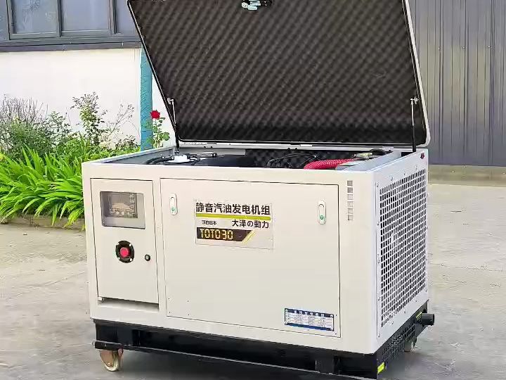 大泽动力toto30-v 30kw静音汽油发电机 带有移动轮 移动方便 多功能