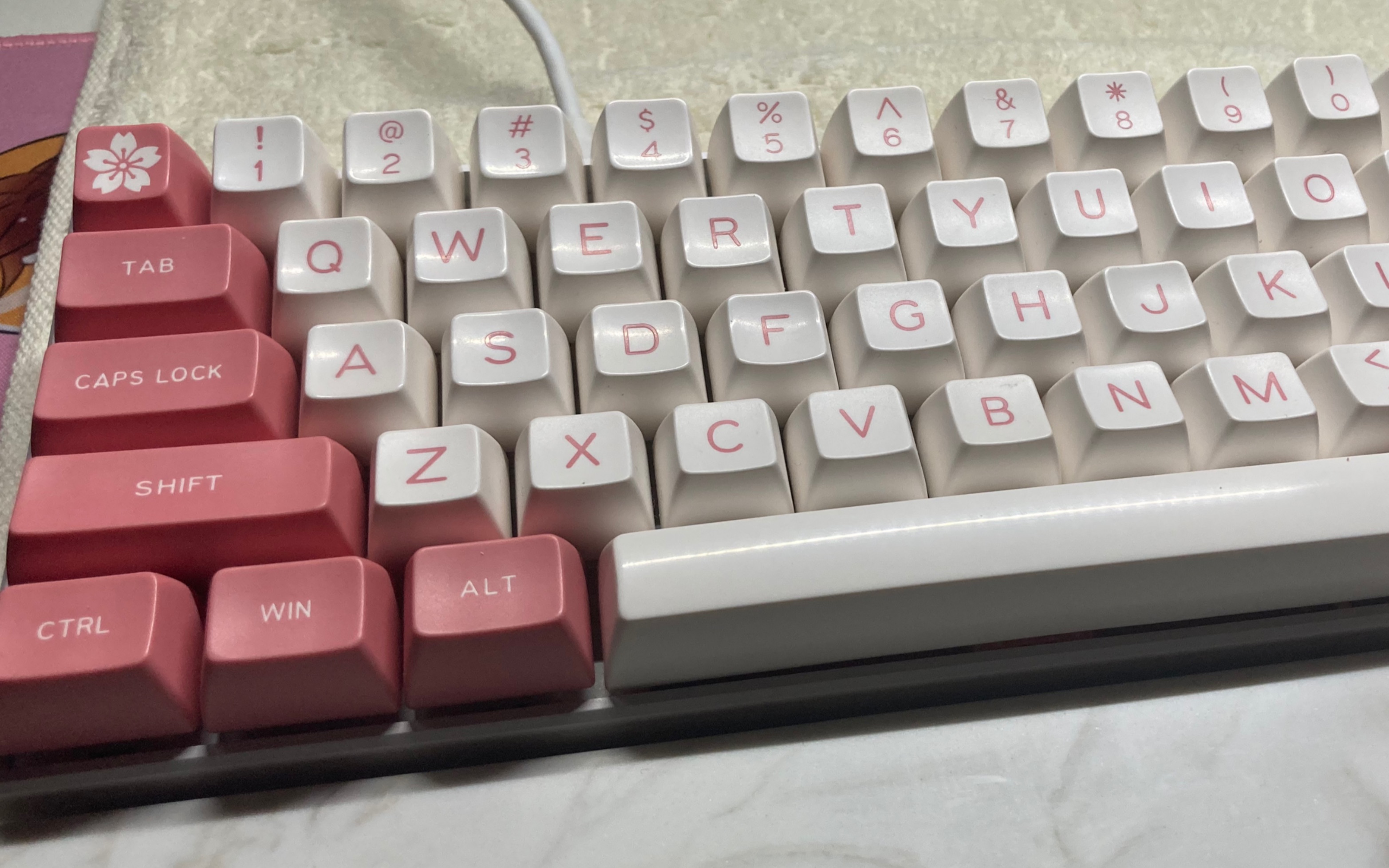 ttc金粉换58g弹簧maxkey粉白sa键帽腹灵f12铜定位板