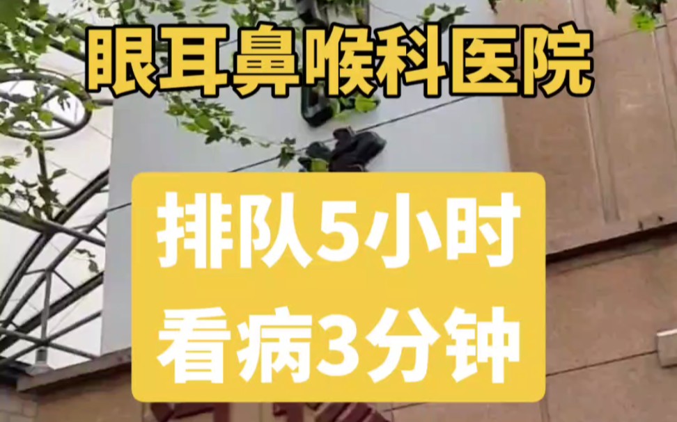 复旦大学附属眼耳鼻喉科医院,约检查,排队5小时,看病3分钟哔哩哔哩bilibili