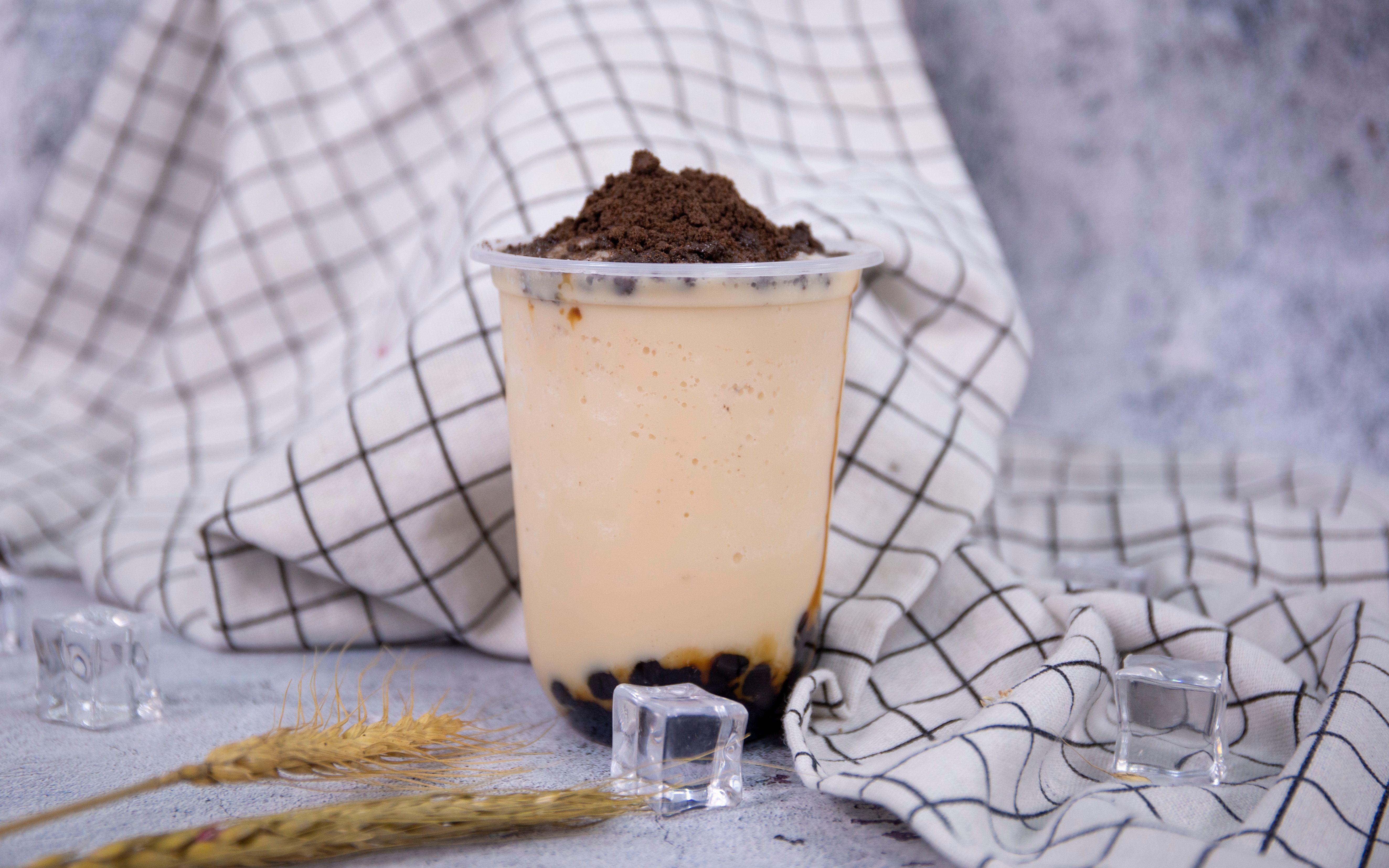 奶茶波波双拼的做法——小兔奔跑奶茶培训免费教程