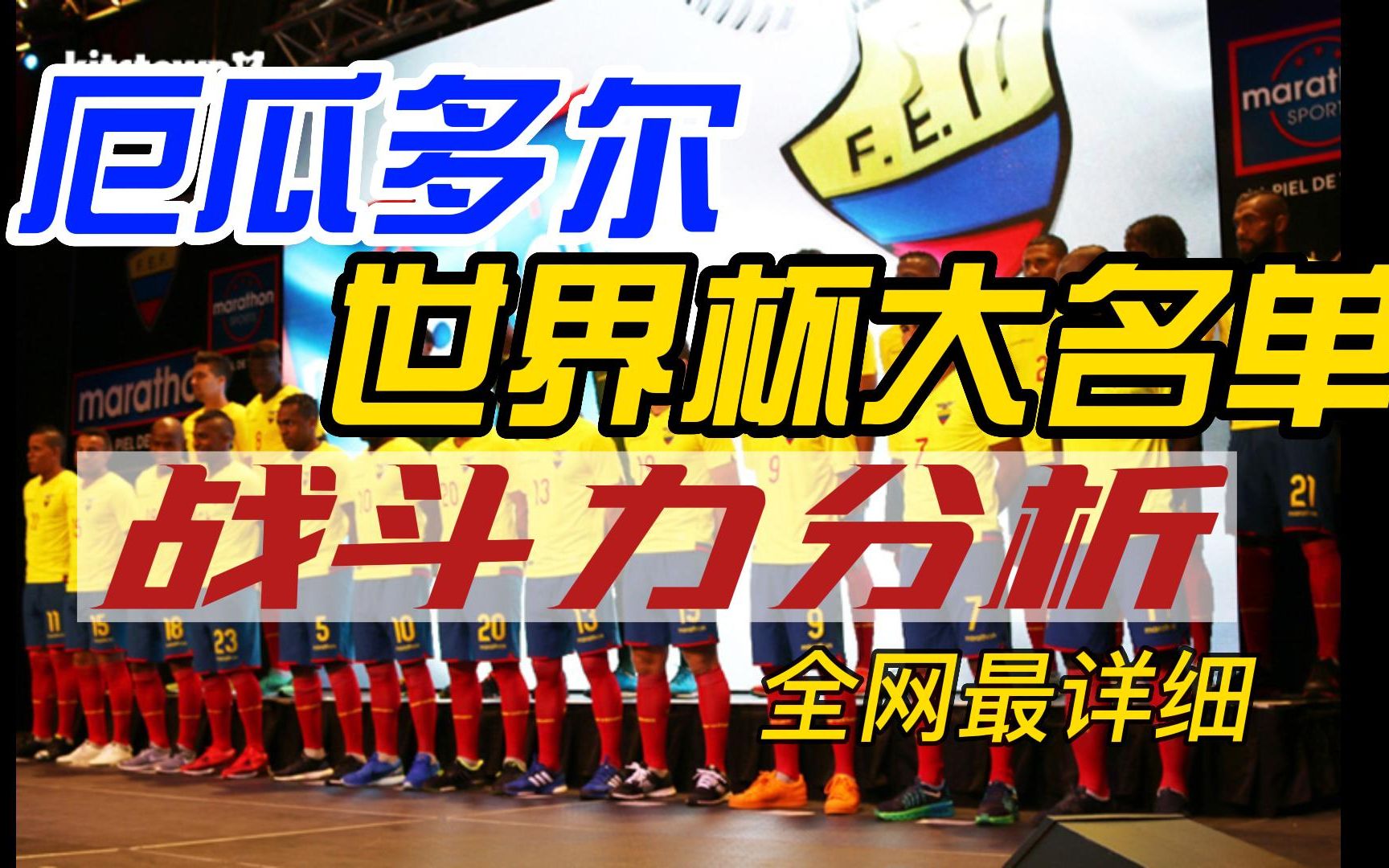 预测世界杯前四——厄瓜多尔队的名单、总身价和战斗力分析横屏哔哩哔哩bilibili