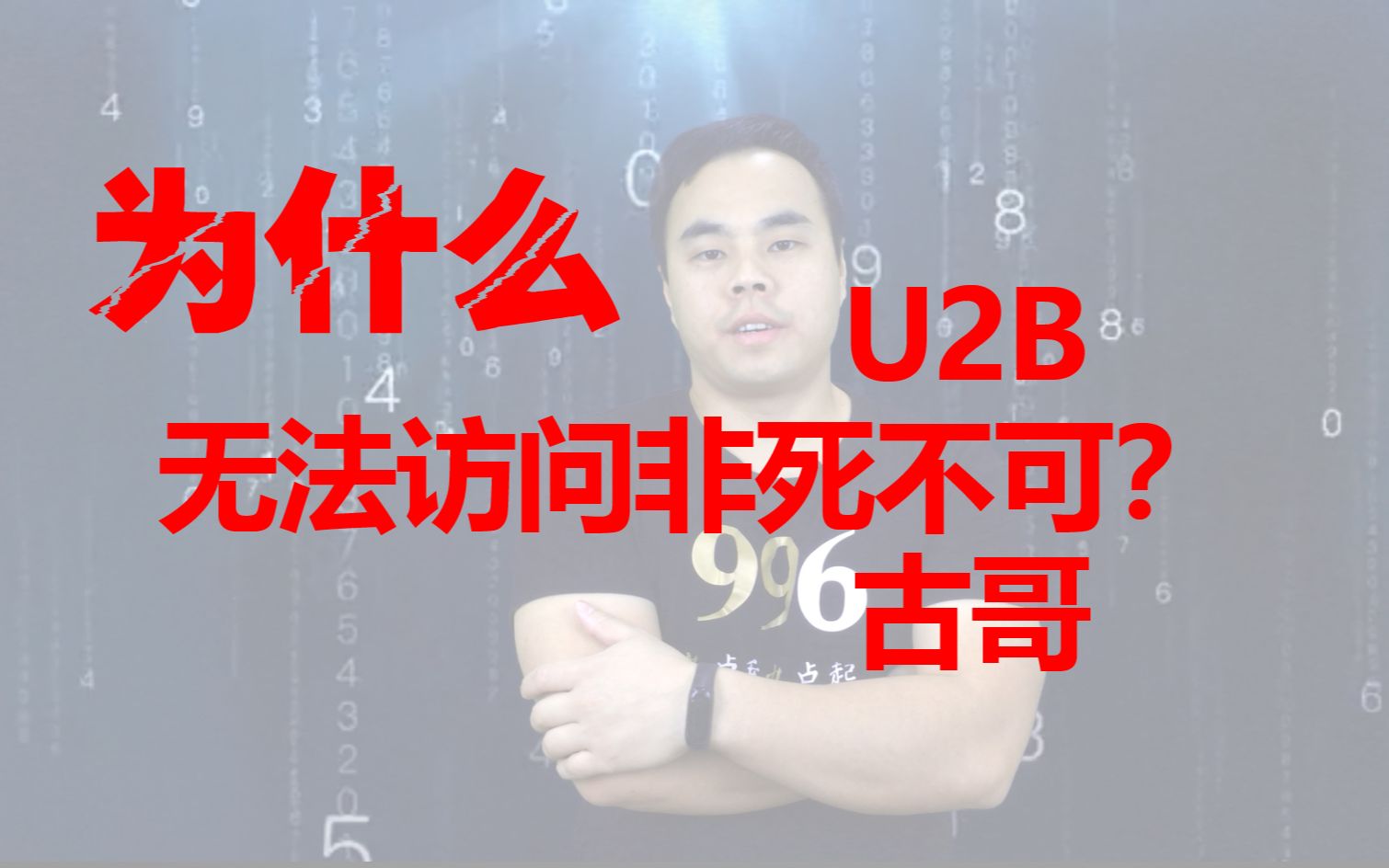 我们为什么无法访问非死不可U2B等网站?哔哩哔哩bilibili