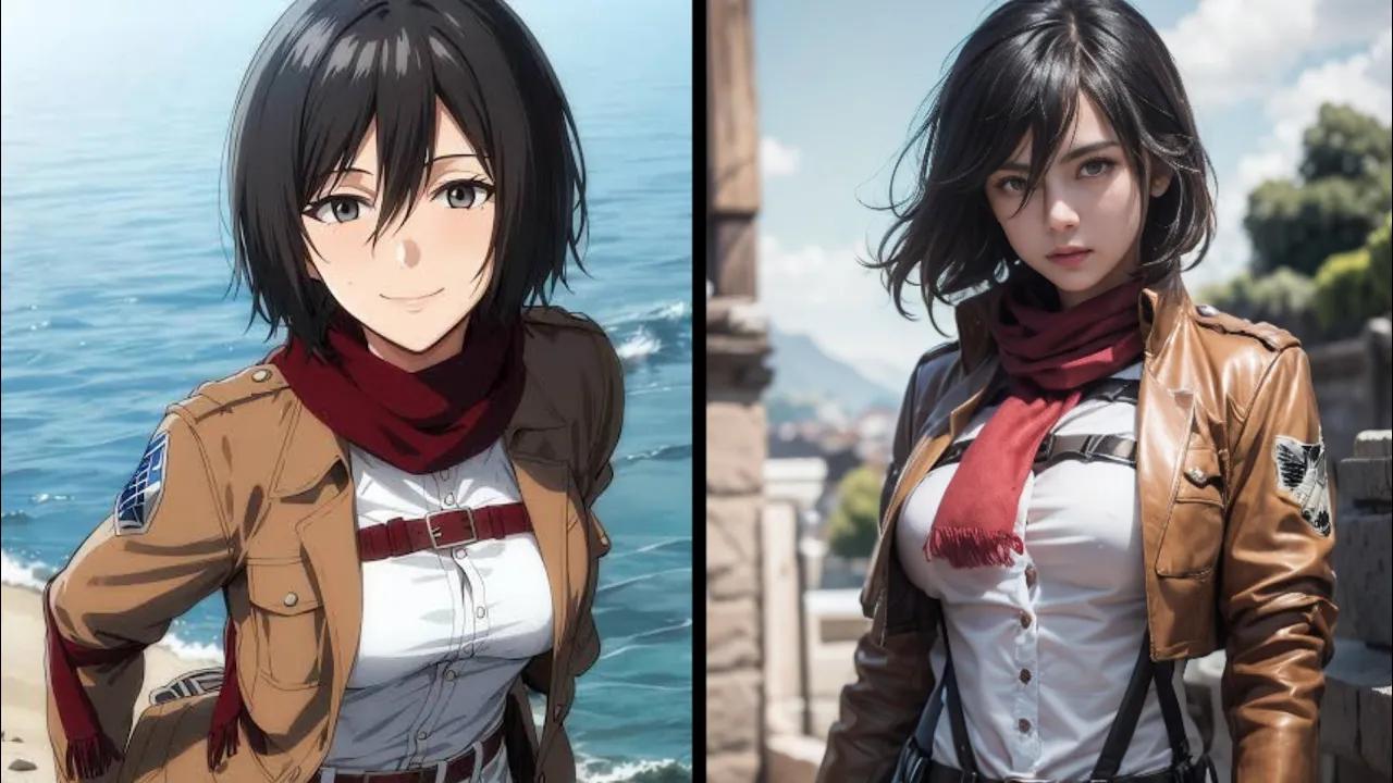 【短片】进击的巨人角色真人cosplay 99 (ai 生成 ) | youtube预告