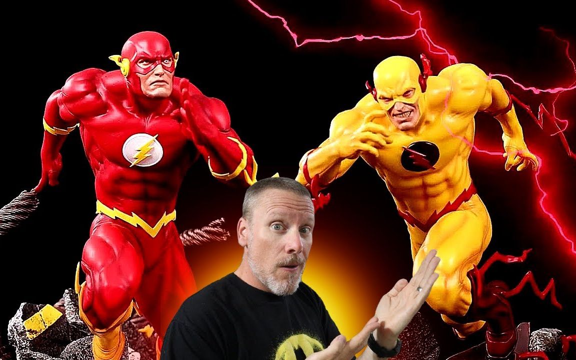 闪电侠 and 逆闪电~1/4 dc -xm studio- 雕像 开箱