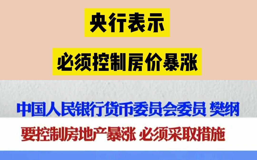 樊纲解析 为什么要控制房地产暴涨?哔哩哔哩bilibili