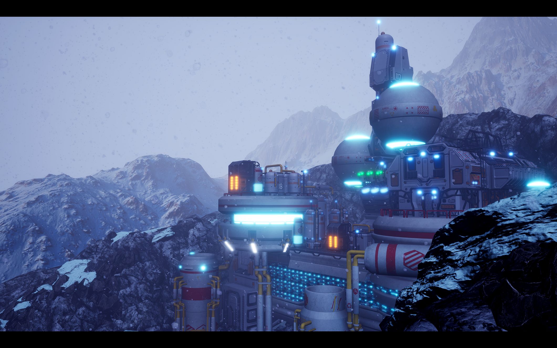 cg场景科幻城市,学生的ue4作品.