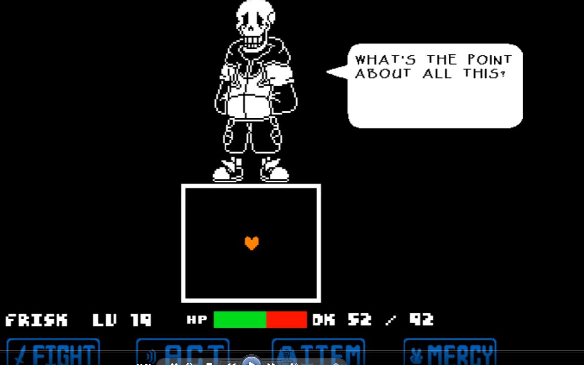 【ts!underswap】papyrus审判战第一阶段(饶恕)