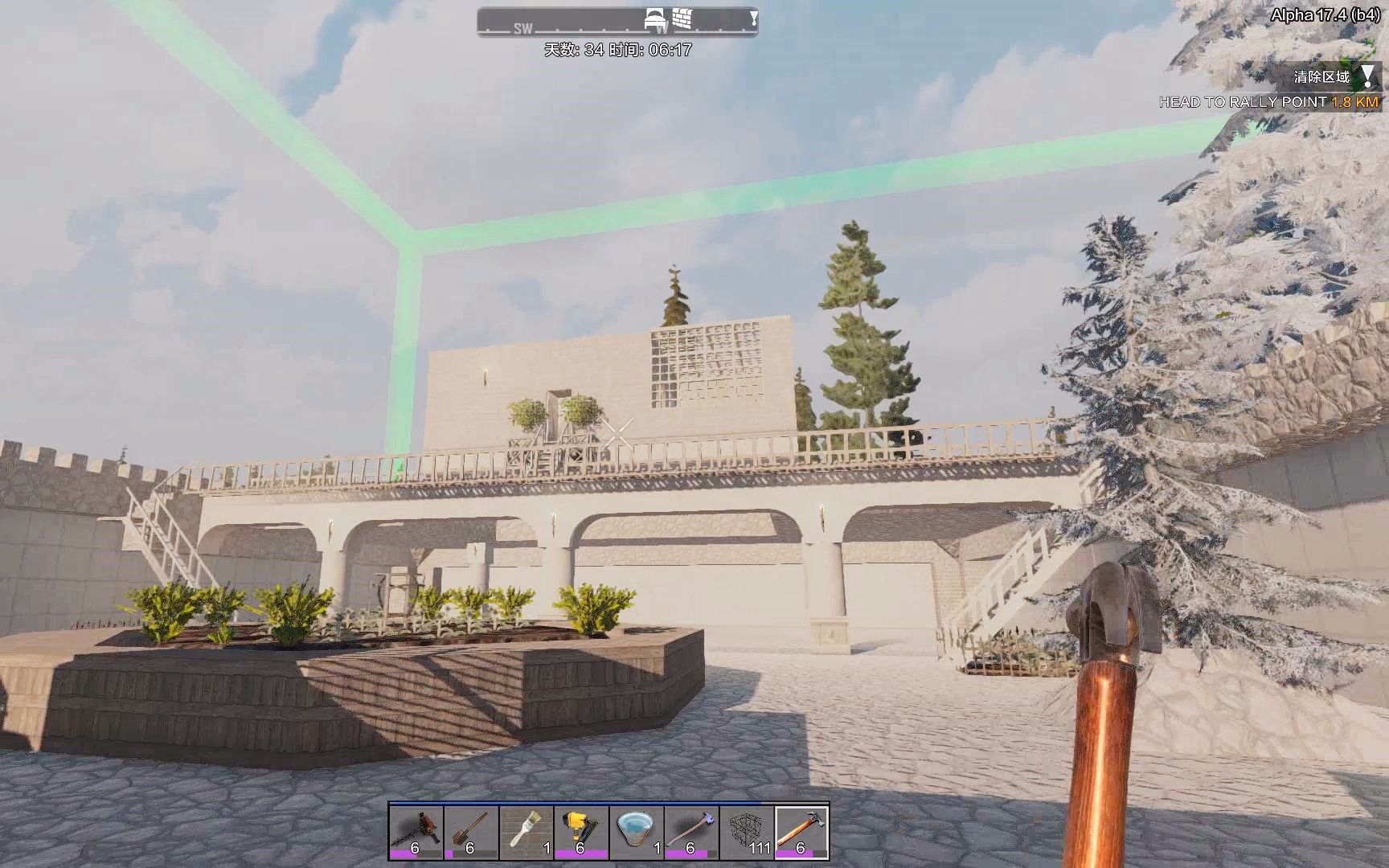 活动作品加啡七日杀我肝出了一座城堡妹子末日生存记第九期