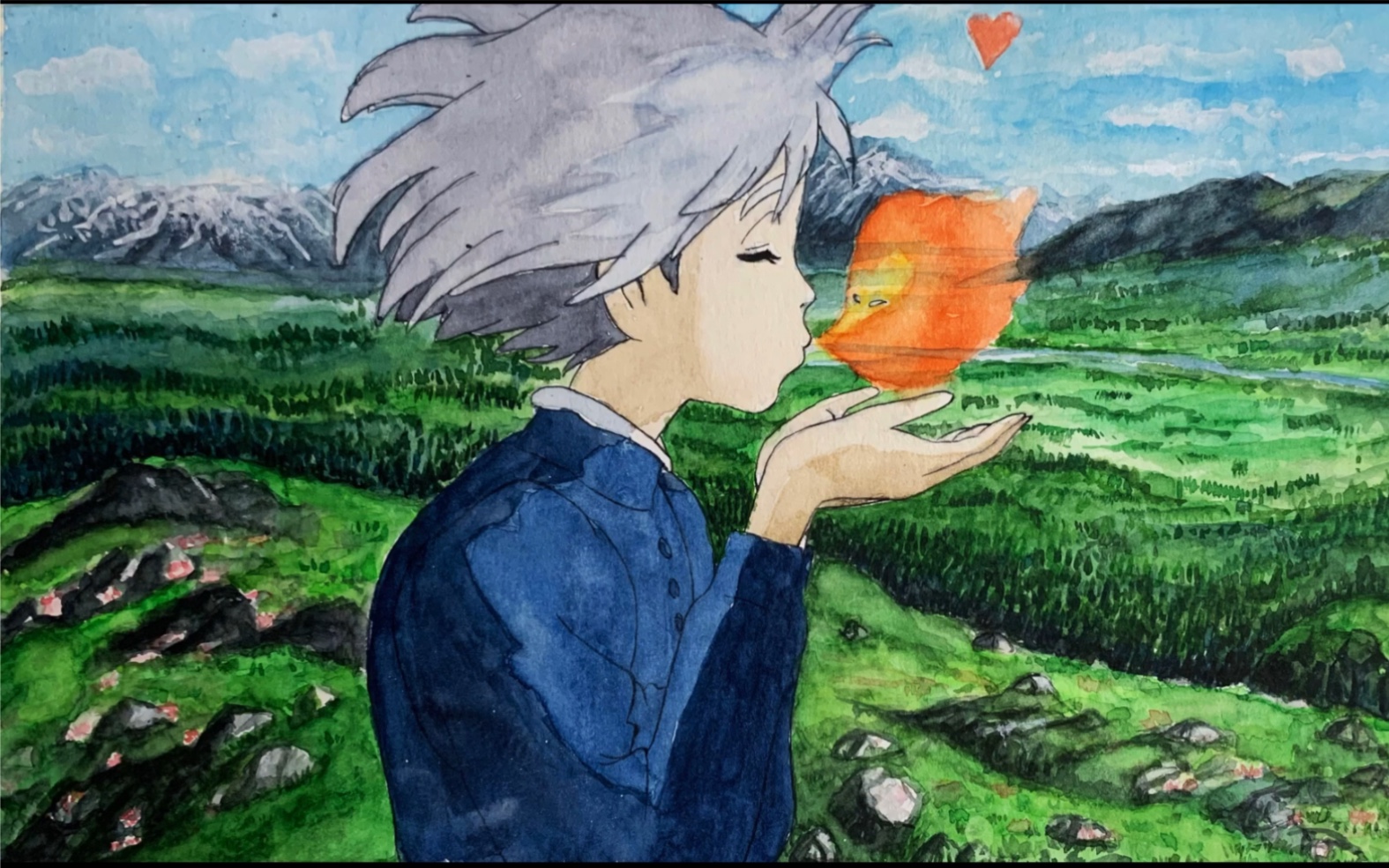 【水彩】宫崎骏动画-哈尔的移动城堡(下)