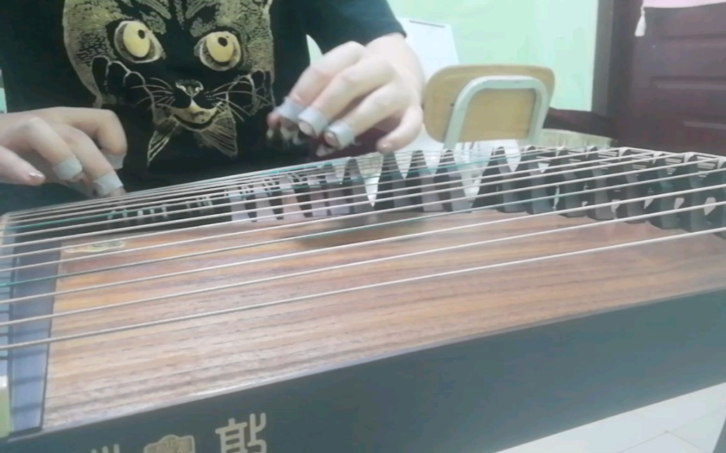 沐沐古筝片段大漠行引子部分