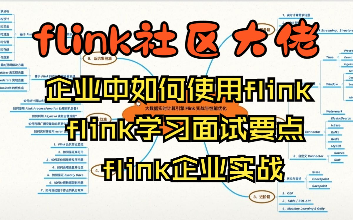 作为flink contributor讲讲企业中如何使用flink?你要如何有重点地学习flink?flink企业实战(上集)哔哩哔哩bilibili