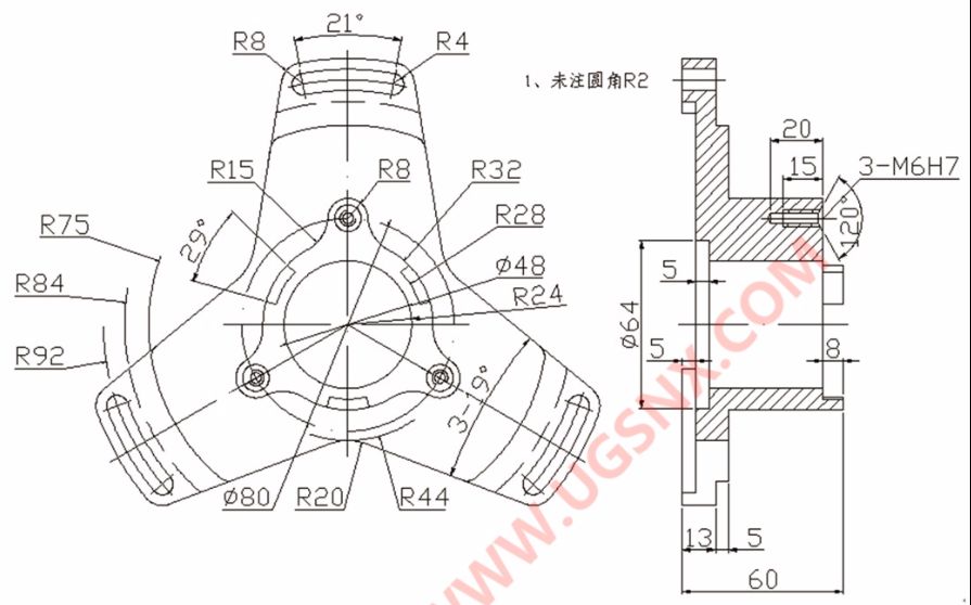 【UG零基础】建模练习:零件01(UG8.0&UG8.5)哔哩哔哩bilibili