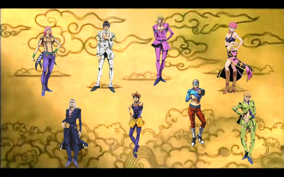 板绘jojo黄金之风!护卫队&老板!