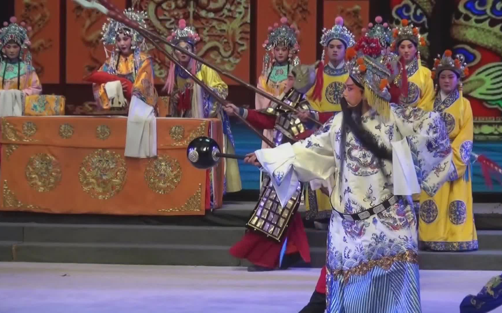 [图]山东梆子版《大保国》：杨文卓打朝