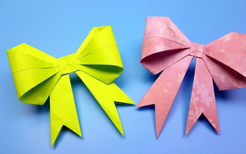 礼物盒上的蝴蝶结原来都是这么叠出来的呀快来试试吧