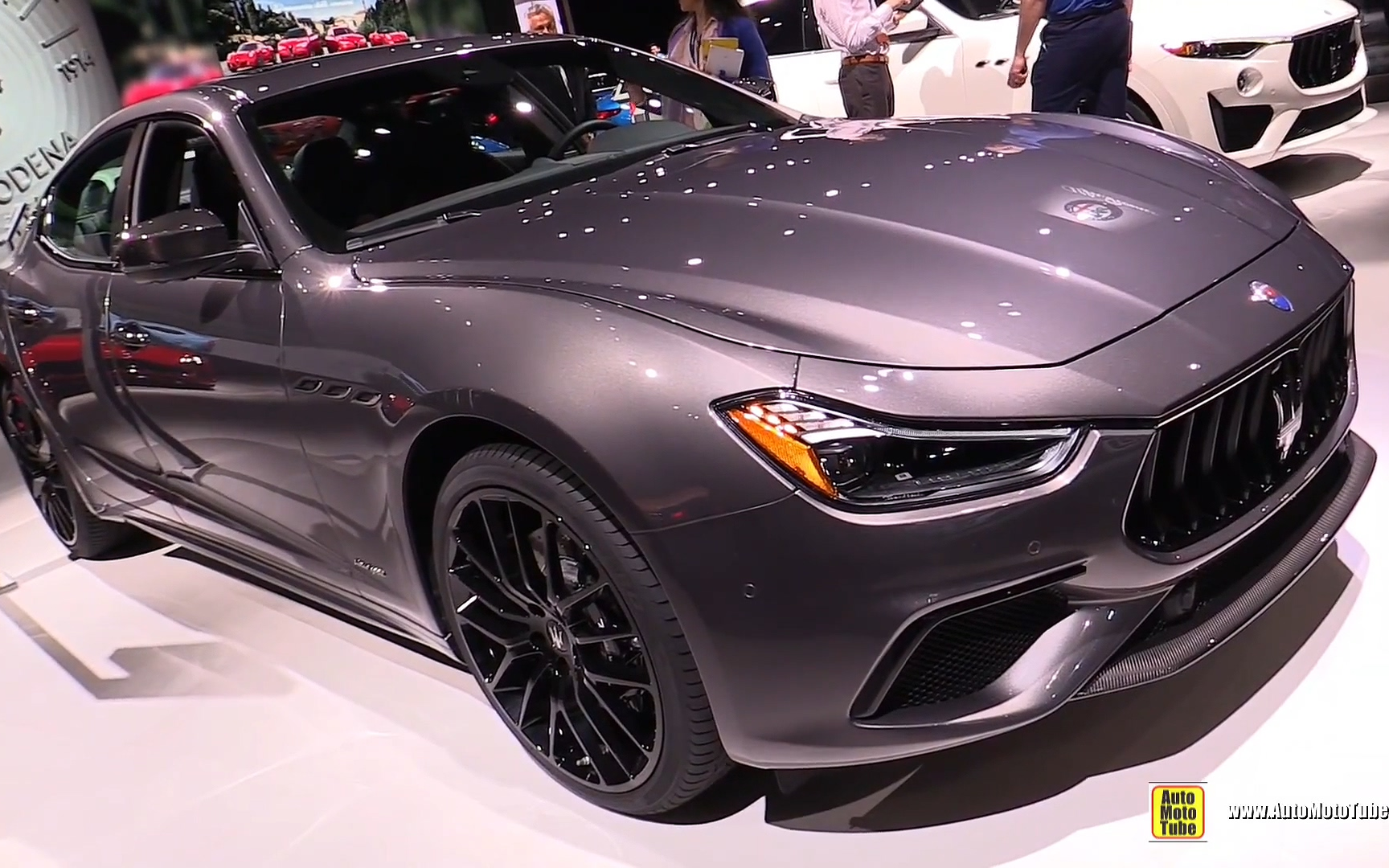 款玛莎拉蒂ghibli gran sport 外观内饰展示 2018洛杉矶车展_哔哩哔哩