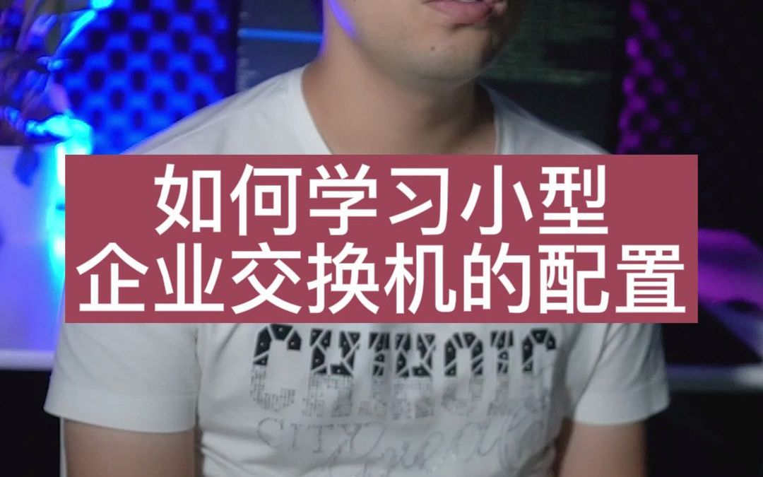 【网络工程师十万个为什么?】如何学习小型企业交换机的配置?哔哩哔哩bilibili