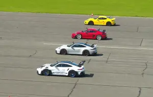 Porsche 911 GT3 RS v GT4 RS v GT3 v GT4: DRAG RACE