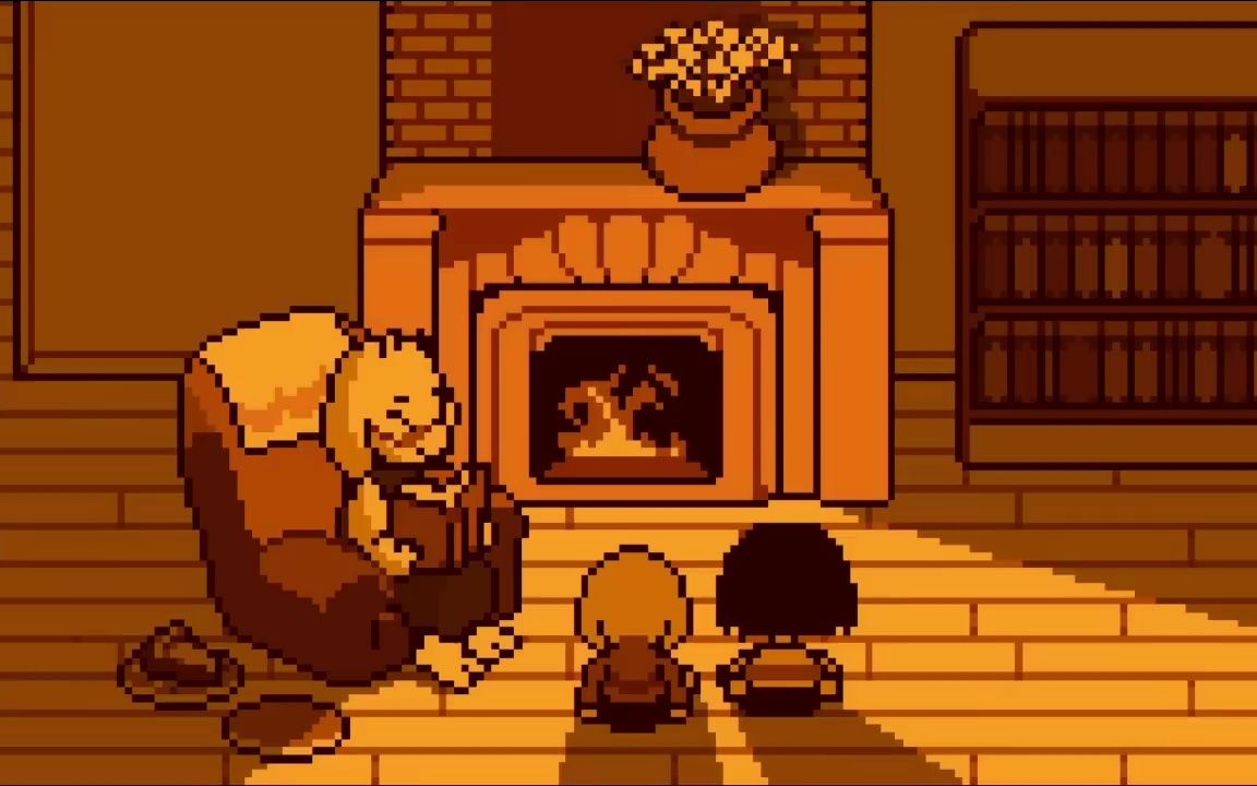 undertale home - fireplace ambiance 10 hours