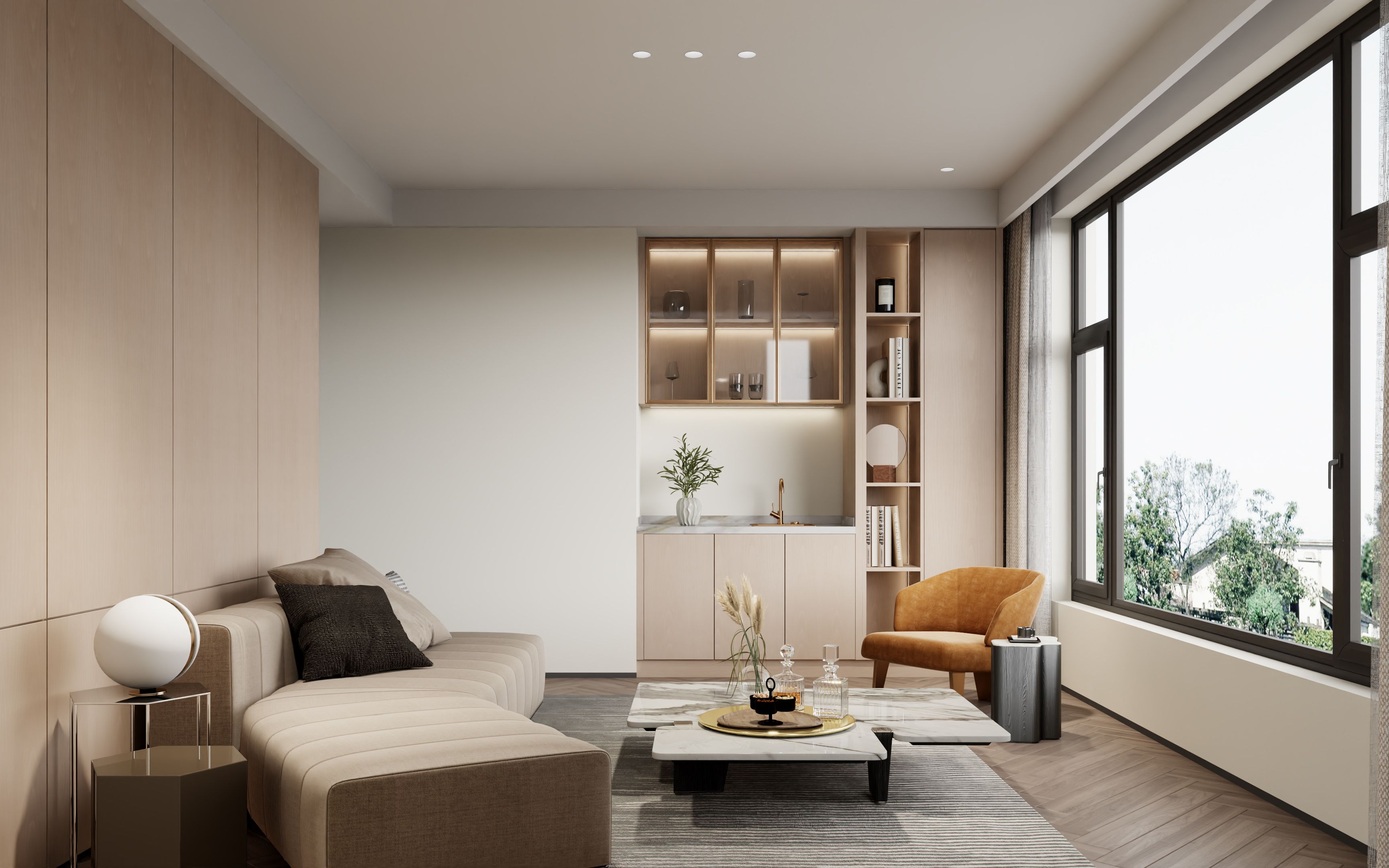 效果图制作——全屋定制篇·现代起居室?